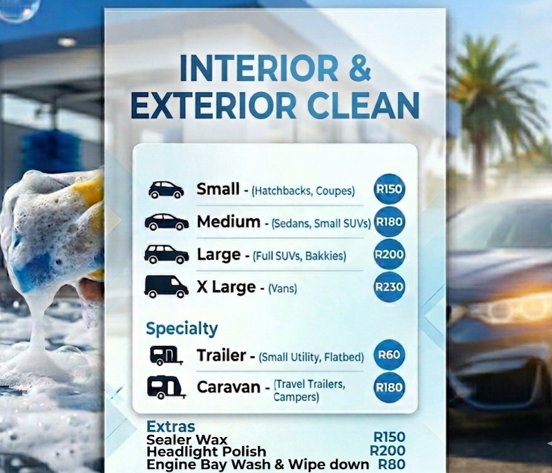 Pristine Mobile Carwash Mossel Bay